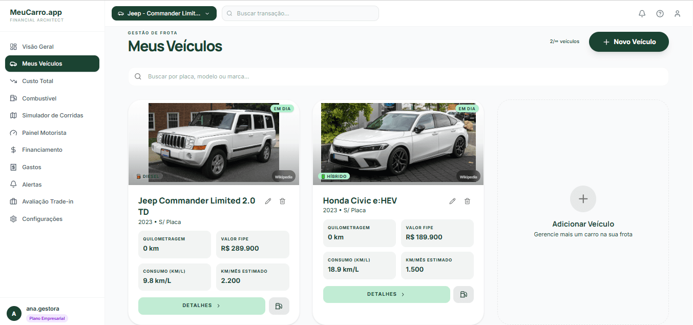 Módulo Business — Trade-in